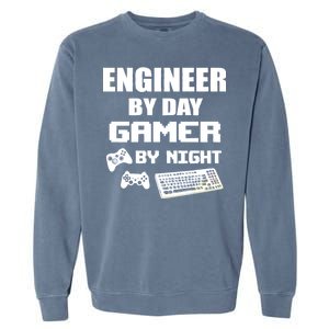 Engineer By Day Gamer By Night Garment-Dyed Sweatshirt