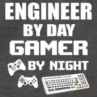 Engineer By Day Gamer By Night Vector Backpack