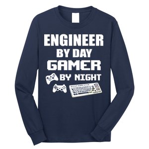 Engineer By Day Gamer By Night Long Sleeve Shirt