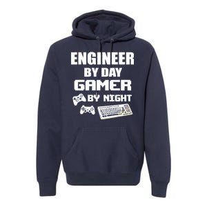 Engineer By Day Gamer By Night Premium Hoodie