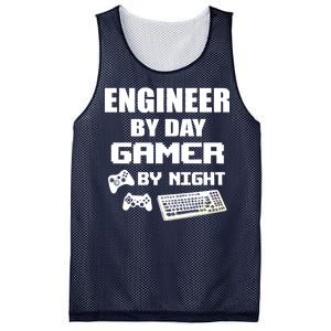 Engineer By Day Gamer By Night Mesh Reversible Basketball Jersey Tank