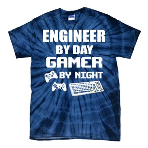 Engineer By Day Gamer By Night Tie-Dye T-Shirt