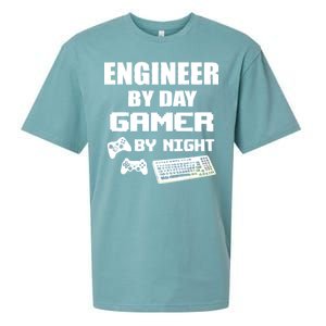 Engineer By Day Gamer By Night Sueded Cloud Jersey T-Shirt