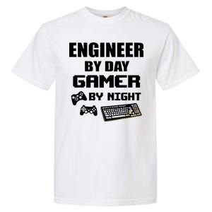 Engineer By Day Gamer By Night Garment-Dyed Heavyweight T-Shirt