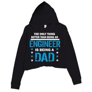 Engineer Dad Crop Fleece Hoodie