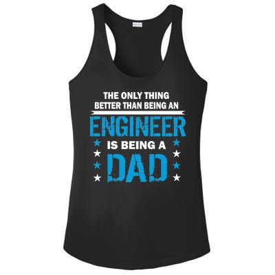 Engineer Dad Ladies PosiCharge Competitor Racerback Tank