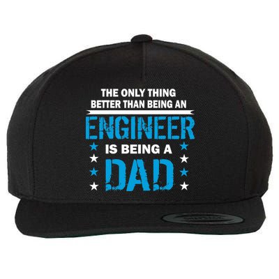 Engineer Dad Wool Snapback Cap