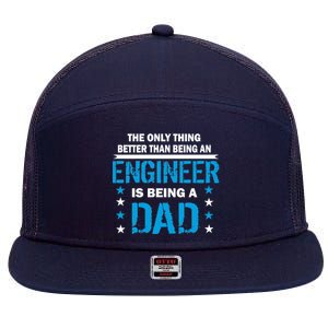 Engineer Dad 7 Panel Mesh Trucker Snapback Hat