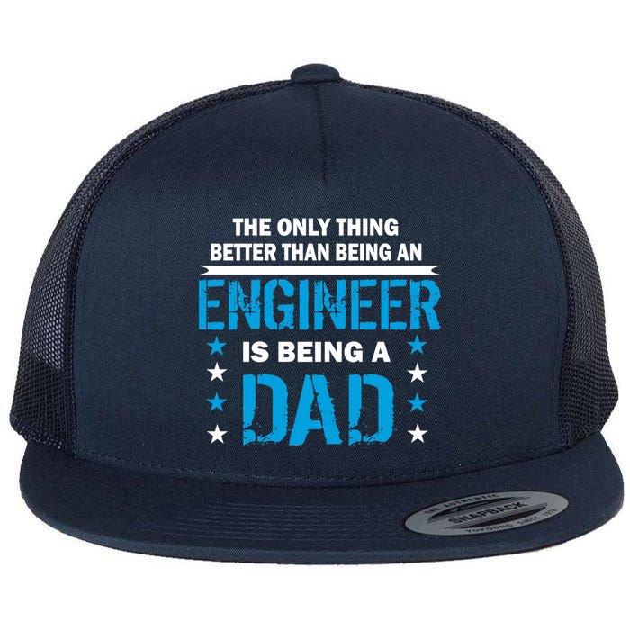 Engineer Dad Flat Bill Trucker Hat