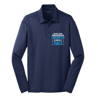 Engineer Dad Silk Touch Performance Long Sleeve Polo