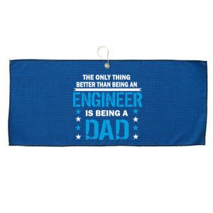 Engineer Dad Large Microfiber Waffle Golf Towel