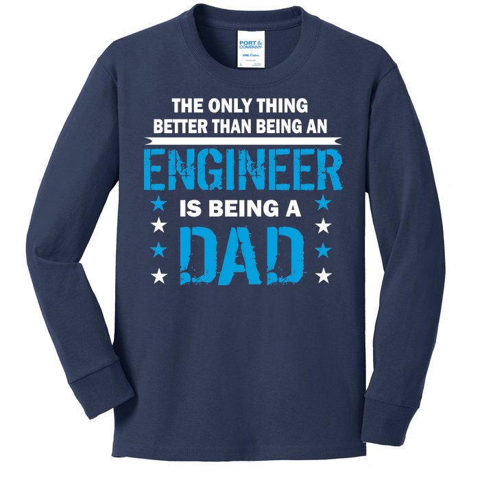 Engineer Dad Kids Long Sleeve Shirt