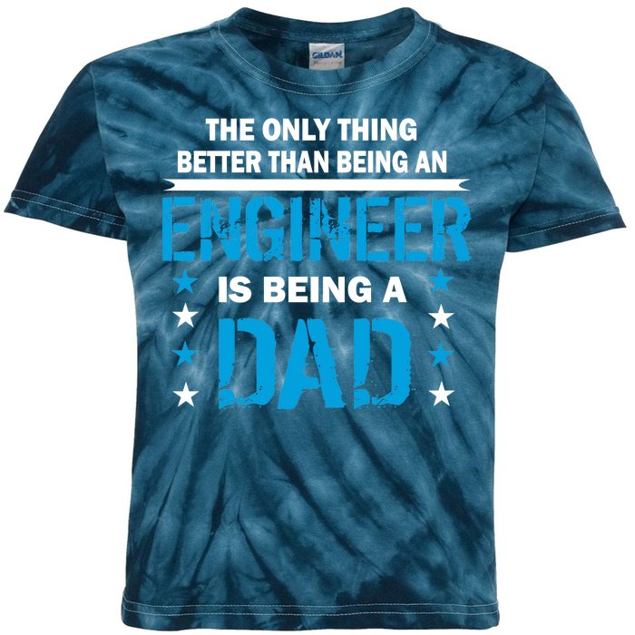 Engineer Dad Kids Tie-Dye T-Shirt