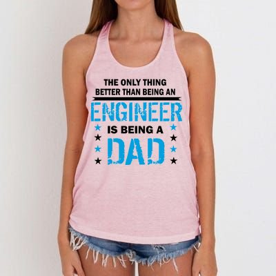 Engineer Dad Women's Knotted Racerback Tank