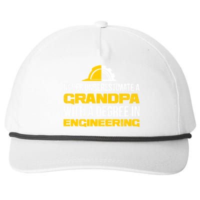 Engineer Grandpa  Snapback Five-Panel Rope Hat