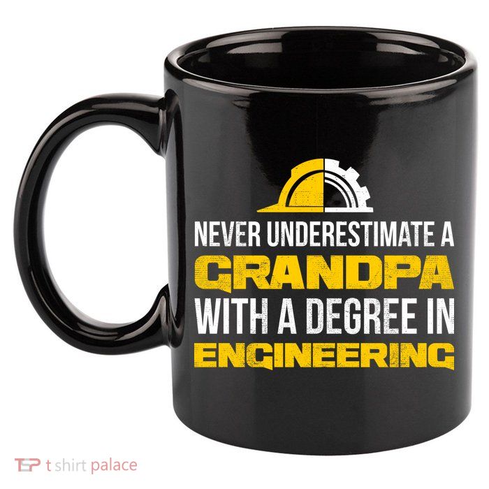 Engineer Grandpa  11oz C Handle Ceramic Mug