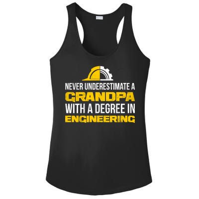 Engineer Grandpa  Ladies PosiCharge Competitor Racerback Tank