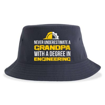 Engineer Grandpa  Sustainable Bucket Hat