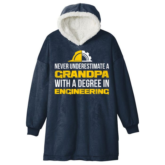 Engineer Grandpa  Hooded Wearable Blanket