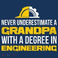 Engineer Grandpa  Button