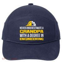 Engineer Grandpa  7-Panel Snapback Hat