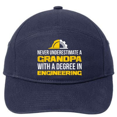 Engineer Grandpa  7-Panel Snapback Hat