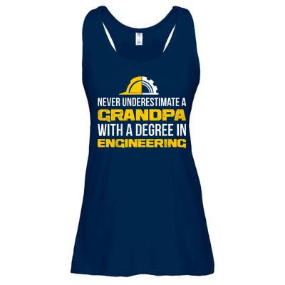 Engineer Grandpa  Ladies Essential Flowy Tank