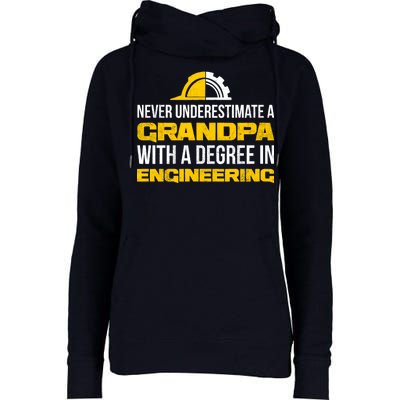 Engineer Grandpa  Womens Funnel Neck Pullover Hood