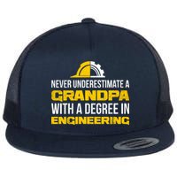 Engineer Grandpa  Flat Bill Trucker Hat