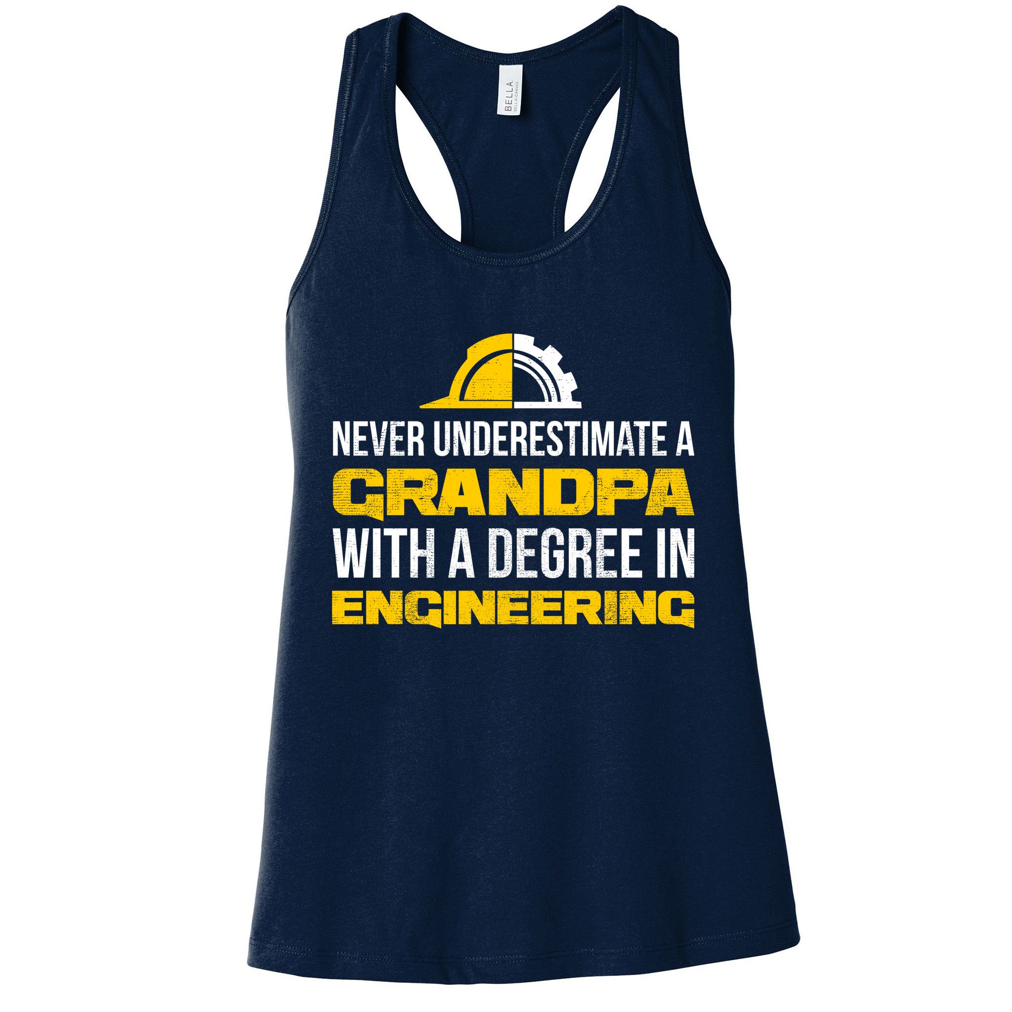 Engineer Grandpa  Womens Tank Top