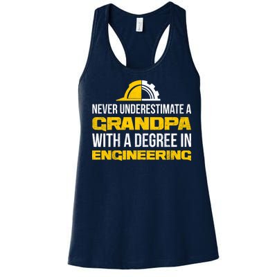 Engineer Grandpa  Women's Racerback Tank