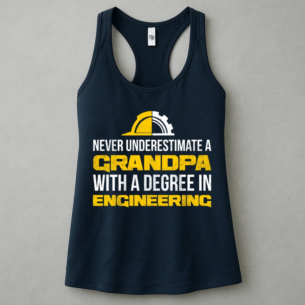 Engineer Grandpa  Womens Tank Top