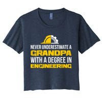 Engineer Grandpa  Women's Crop Top Tee