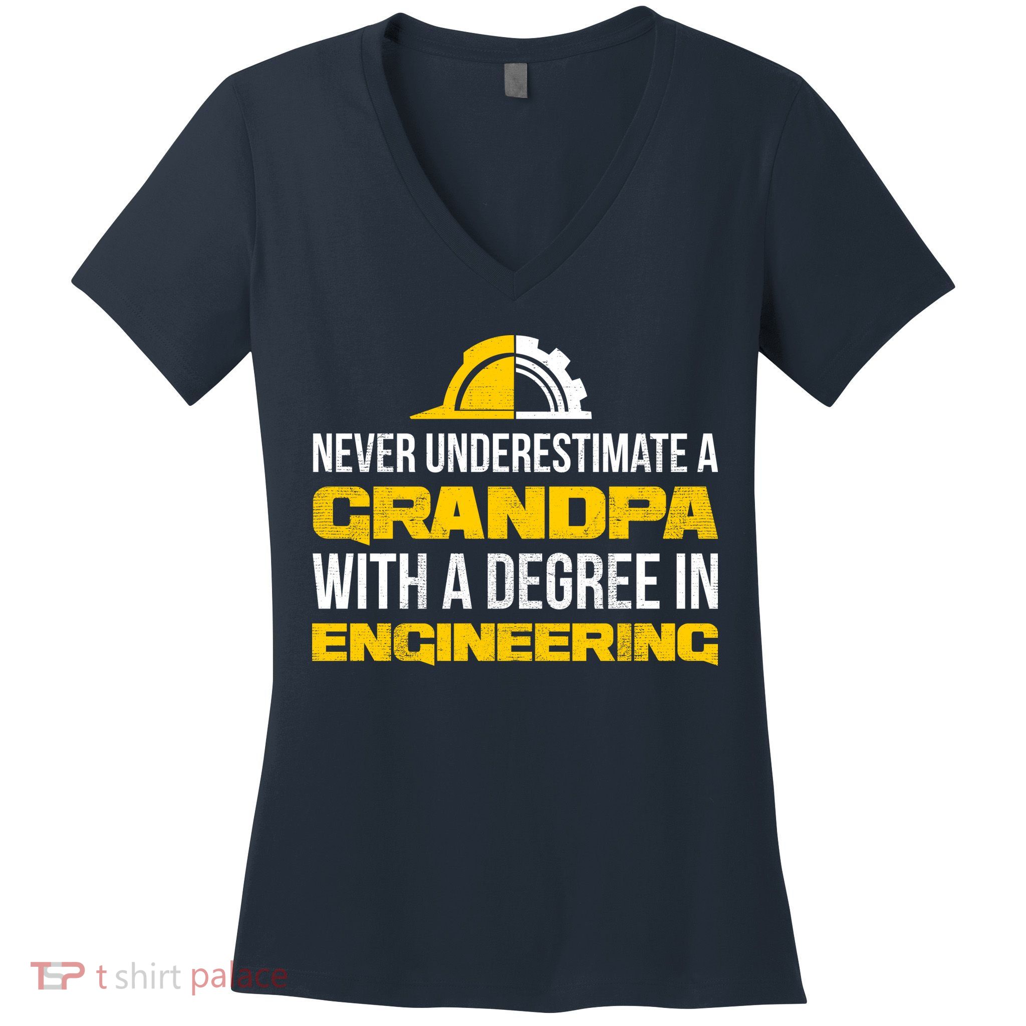 Engineer Grandpa  Women's V-Neck T-Shirt