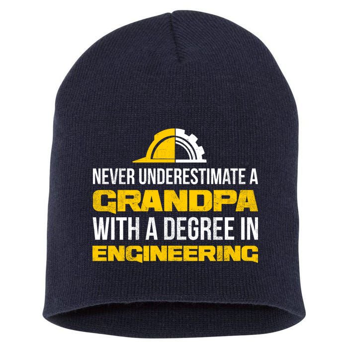 Engineer Grandpa  Short Acrylic Beanie