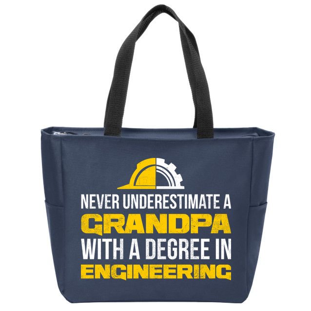 Engineer Grandpa  Zip Tote Bag