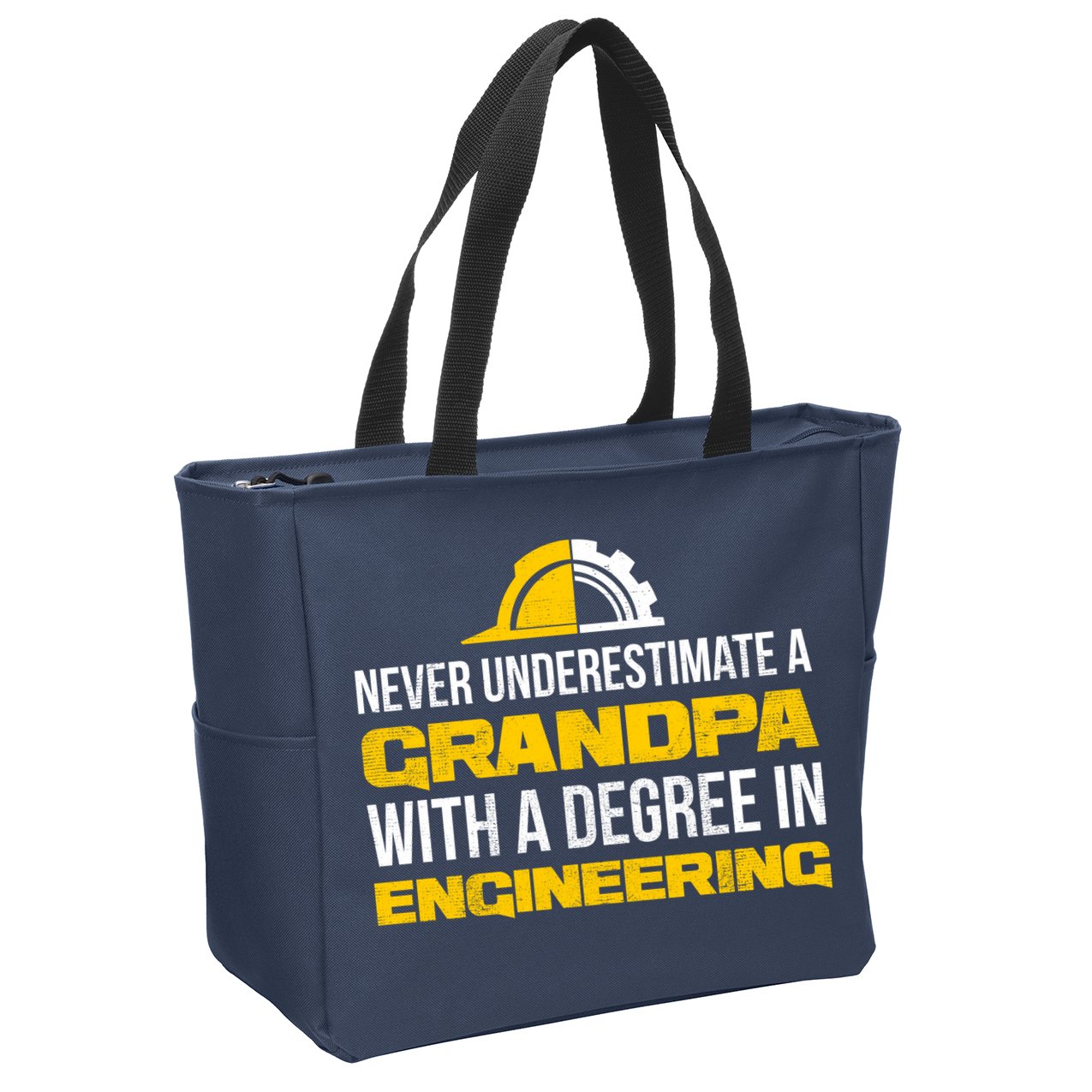 Engineer Grandpa  Zip Tote Bag