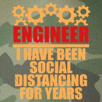 Engineer I Have Been Social Distancing For Years Legacy Tie Dye Trucker Hat