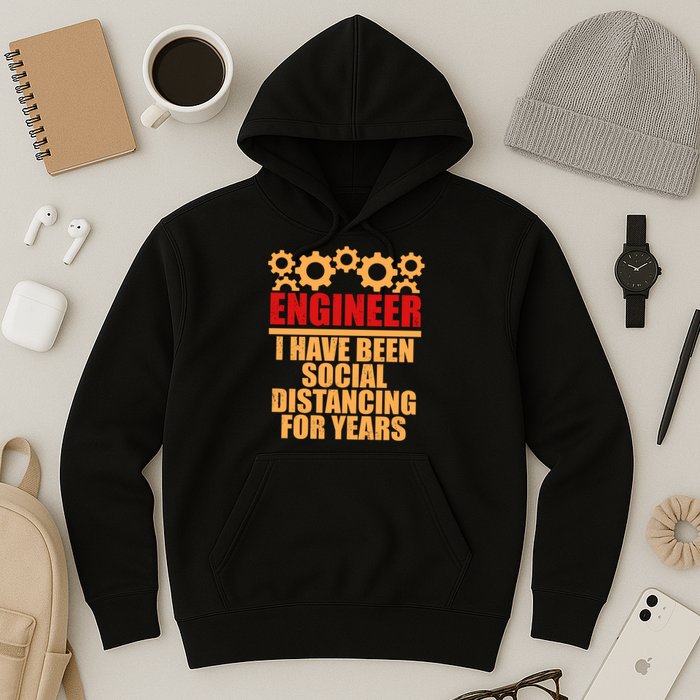 Engineer I Have Been Social Distancing For Years Hoodie