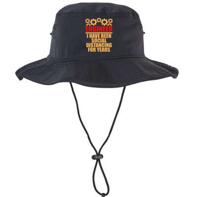 Engineer I Have Been Social Distancing For Years Bucket Hat