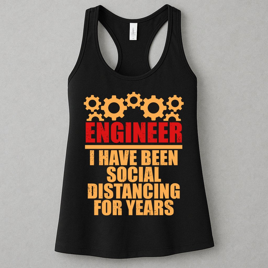 Engineer I Have Been Social Distancing For Years Womens Tank Top