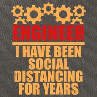 Engineer I Have Been Social Distancing For Years Cotton Canvas Backpack