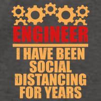 Engineer I Have Been Social Distancing For Years Vector Backpack