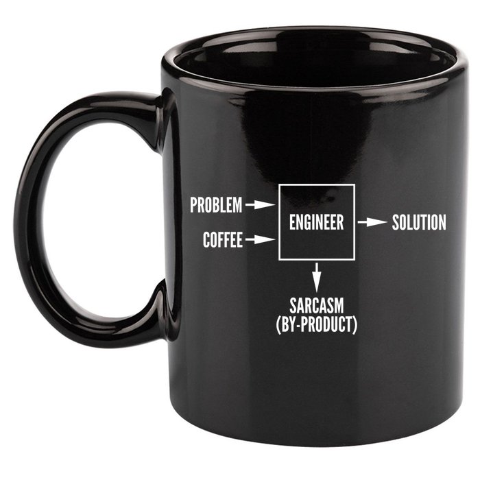 Engineer Sarcasm Diagram 11oz C Handle Ceramic Mug