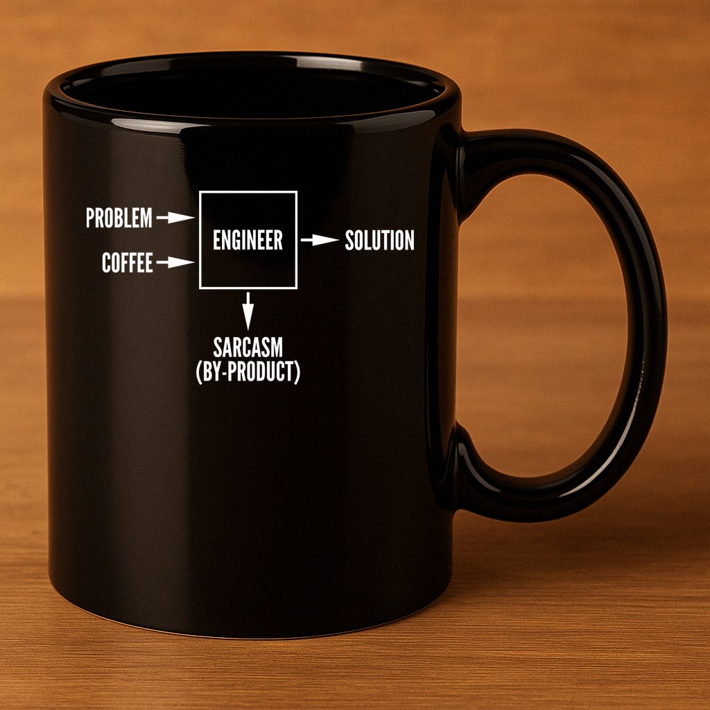 Engineer Sarcasm Diagram 11oz C Handle Ceramic Mug