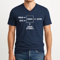 Engineer Sarcasm Diagram V-Neck T-Shirt