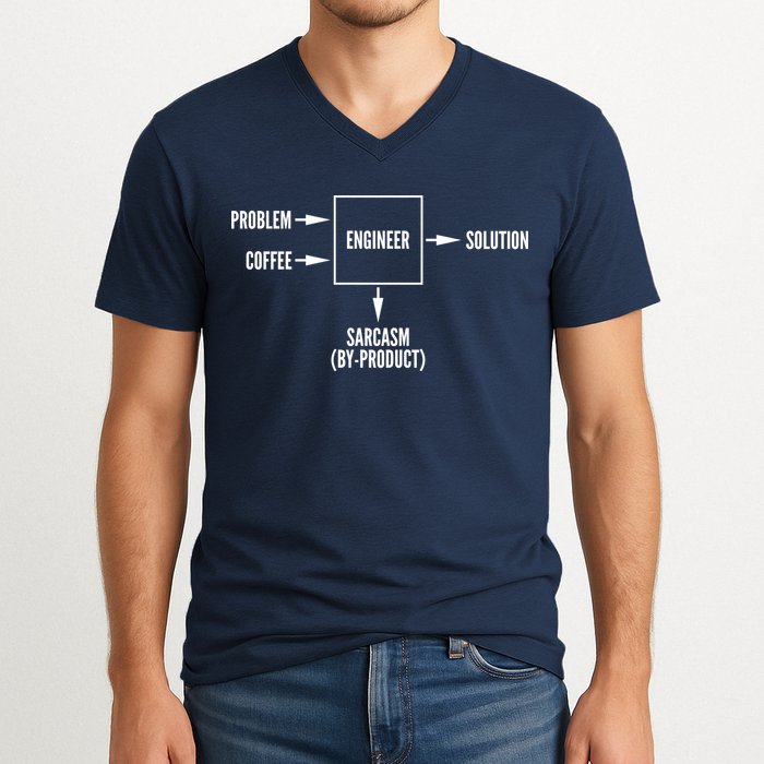 Engineer Sarcasm Diagram V-Neck T-Shirt