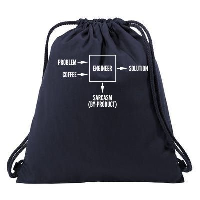 Engineer Sarcasm Diagram Drawstring Bag