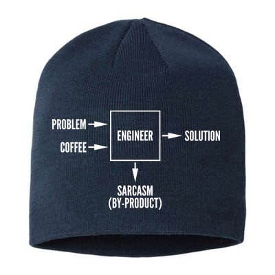 Engineer Sarcasm Diagram Sustainable Beanie