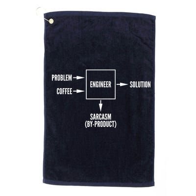 Engineer Sarcasm Diagram Platinum Collection Golf Towel